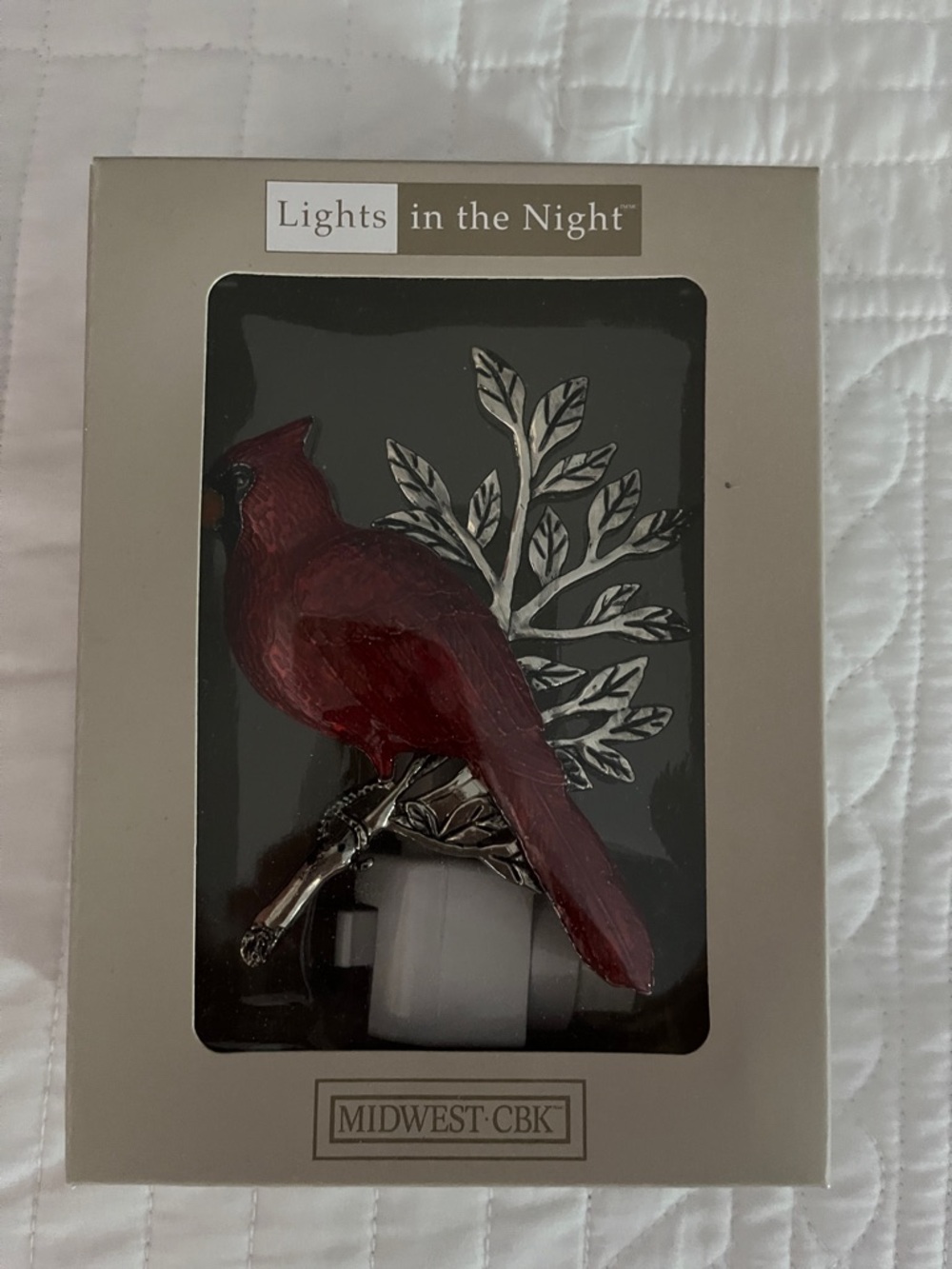 Lights in the Night Red Cardinal Nightlight by